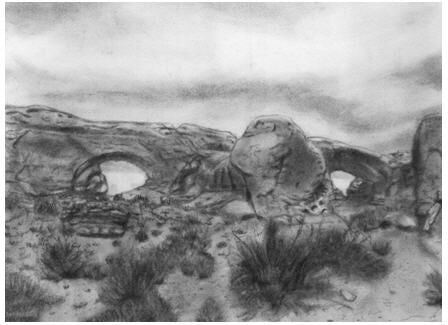 How to Draw with Charcoal Pencils - A Landscape Sketch