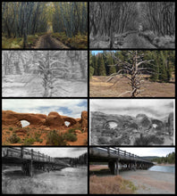 Load image into Gallery viewer, Learn How to Draw Landscapes in Pencil and Charcoal For The Absolute Beginner