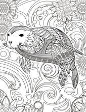 Load image into Gallery viewer, Adult Stress & the Effects of Coloring PLUS - Sea Life Pattern For Beginners Adult Coloring book