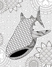 Load image into Gallery viewer, Adult Stress & the Effects of Coloring PLUS - Sea Life Pattern For Beginners Adult Coloring book