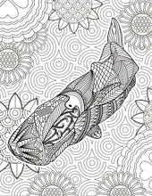 Load image into Gallery viewer, Adult Stress & the Effects of Coloring PLUS - Sea Life Pattern For Beginners Adult Coloring book