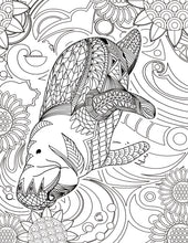 Load image into Gallery viewer, Adult Stress & the Effects of Coloring PLUS - Sea Life Pattern For Beginners Adult Coloring book