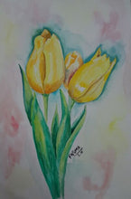 Load image into Gallery viewer, How to Paint Flowers In Water Colors Step by Step Lessons