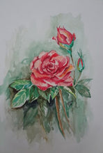 Load image into Gallery viewer, How to Paint Flowers In Water Colors Step by Step Lessons