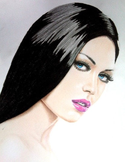 Color Pencil Drawing Girl By Juneomabe
