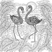 Load image into Gallery viewer, Adult Stress &amp; the Effects of Coloring Plus - Adult Coloring Book - Bird Pattern For Beginners
