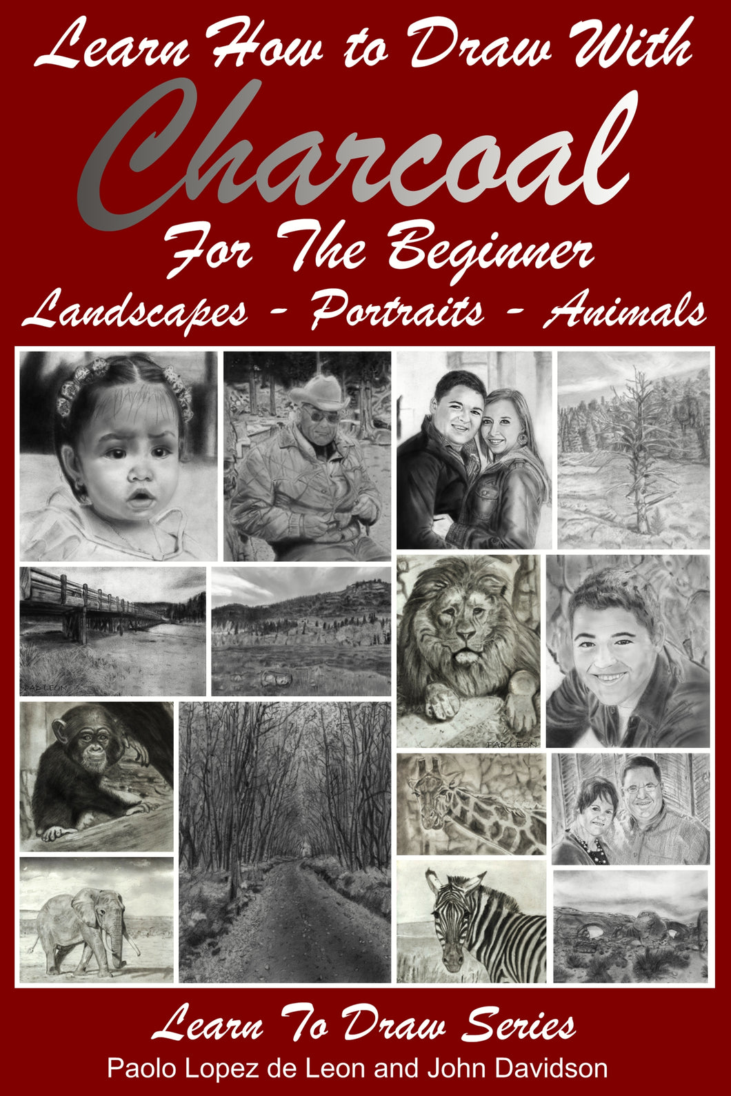 Learn How to Draw with Charcoal For The Beginner - Landscapes – Portraits - Animals