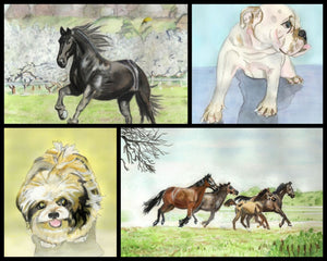 Learn to Paint Horses and Dogs In Watercolor For The Absolute Beginner