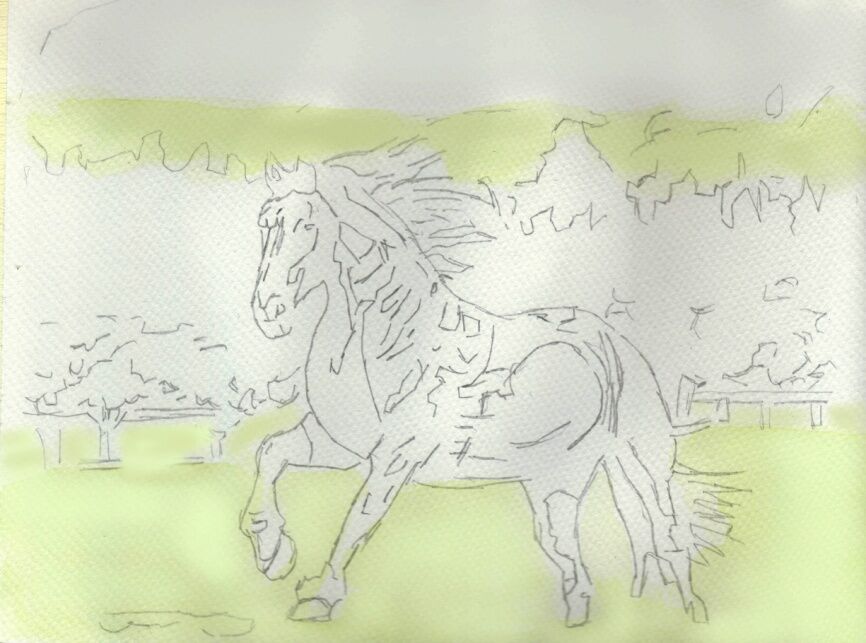 paint horse drawings