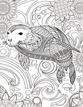 Load image into Gallery viewer, Adult Stress &amp; the Effects of Coloring PLUS - Sea Life Pattern For Beginners Adult Coloring book