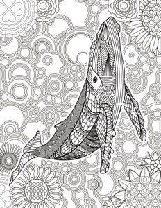 Adult Stress & the Effects of Coloring PLUS - Sea Life Pattern For Beginners Adult Coloring book