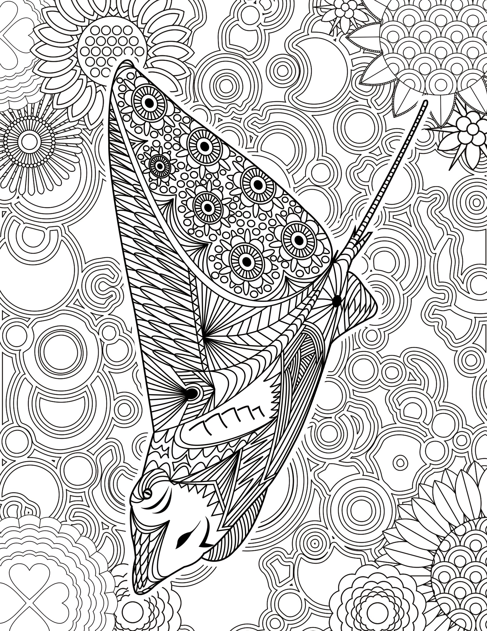 Oceans: Stress Relieving Coloring Books for Adults - Item #2110