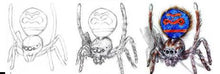 Load image into Gallery viewer, Drawing Spiders Volume 1 - How to Draw Spiders For the Beginner