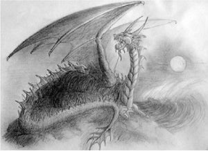 mythical creatures sketches of dragons